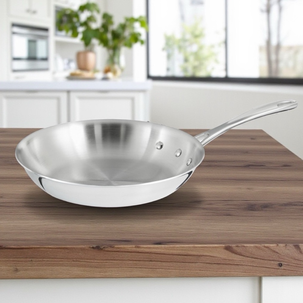 Calphalon Silver Triply Stainless Steel Fry Pan 8” NWT